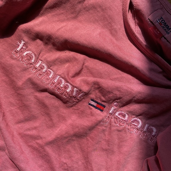 Tommy Jeans vintage style cropped long sleeve size L - Picture 6 of 6